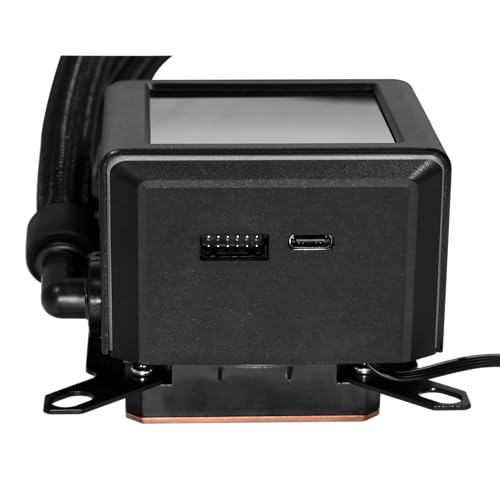Image of Lian Li GA II LCD 360MM AIO - Asetek 8th Gen - 2.88 inch IPS LCD screen liquid cooler - Screen recording for videos and photos - Pre-installed daisy-chained ARGB fans or UNI FAN SL-INF fans (GA2ALCD36INB)