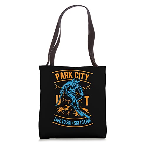 Park City Utah Ski Design Tote Bag