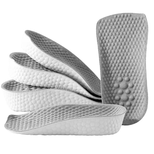Image of 3Pairs Height Increase Insoles - Invisible Heel Lift Inserts for Men & Women, Shock Absorption Elevator Shoe Pads with Arch Support, Boost Height 1.5 /2.5 /3.5cm for Sneakers Boots Shoes