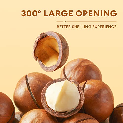 BESTORE Premium Whole Macadamia Nut 4 Pack in Shell Hawaiian Creamy Flavor and Nut Openers Healthy Protein Food Snack 16.93 Oz