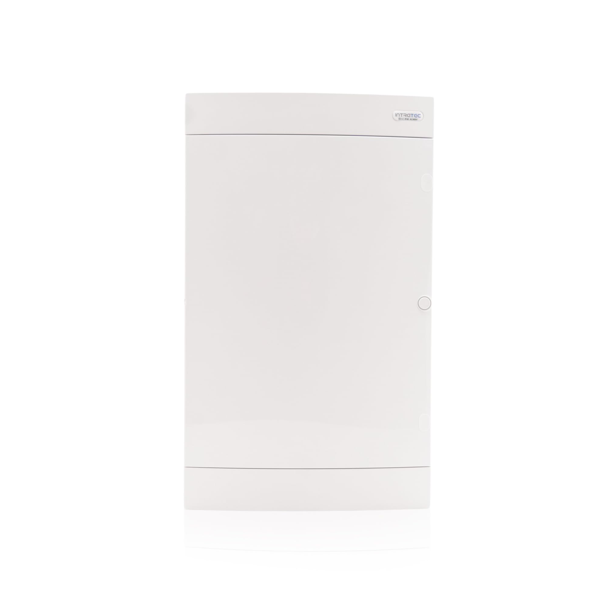 Intratec natynkowy rozdzielacz komunikacyjny IP40 – wytrzymały rozdzielacz sieciowy z tworzywa sztucznego ABS do routera, panel łatowy, 655 x 396 x 112 mm, biały