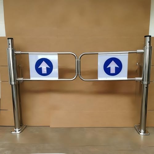 Spring-Loaded Safety Swing Gate for Porches, 1-Way Stainless Steel Access Door, Automatic Closing, 55in (140cm) - Child & Pet Safety Barrier, Durable & Easy to Install