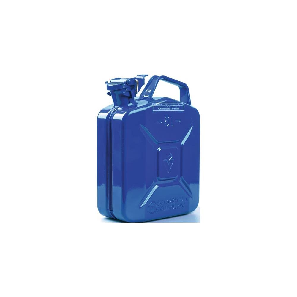 Bidon de carburant 5l Bleu RAL 5005 tôle dacier-L230xB120xH310mm VALPRO