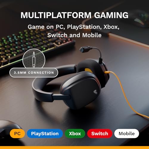 Glorious GHS Eternal 40mm Over-Ear Gaming Headset w/ Detachable Mic & 3.5mm (Black) - image 8