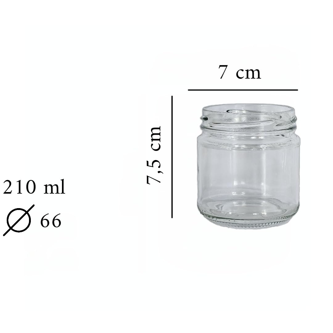 Einmachgläser mit Schraubdeckel 210 ml – Marmeladengläser mit Deckel & Etiketten – Schraubgläser TO66 – Gläser – Spülmaschinenfest & Lebensmittelecht (Schwarz, 96 Stk.)