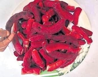 Golden Bloom Thai Grafted Sweet Red Tamarind Plant, Sweet Imli Tree (Height 1-2 FT) Fruit & Tree (In Just Under 1.5-2 Years u Get Fruits)