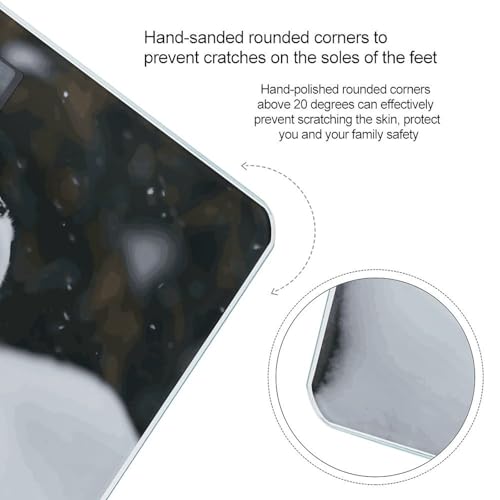 Báscula digital inteligente para baño con pantalla grande miniatura 4