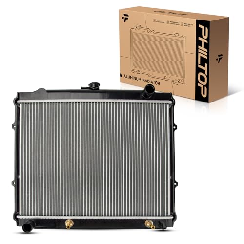 Image of PHILTOP Car Radiators Compatible with 1992-1995 4Runner 2.4L 1984-1995 Pickup (15-3 /4 in. Between Tanks) CU945