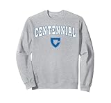 Centennial High School Chargers Sweatshirt, Adult Unisex, Heather Grey, XX-Large