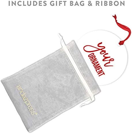 Miniatura 4 de Andaz Press Adorno de Navidad de metal personalizado para perro, perro y mascota, cocker spaniel con sombrero de Papá Noel, 1 paquete, incluye cinta