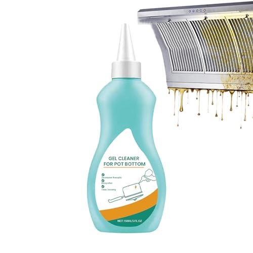 鍋底用ポットクリーナー、鍋底用鍋クリーナー - 鍋底用ポットクリーナー家庭用クリーナー 150ml ウォッシュポット ジェル スケール クリーナー,レンジフード、ステンレス調理器具用の効果的なサビ除去剤研磨クリーナー