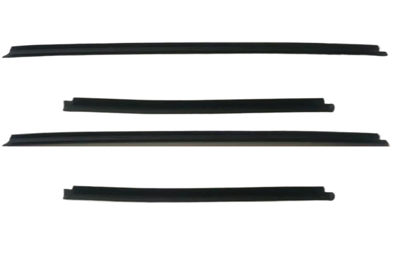 Ajohbm One Color Car Door Window Rubber Seal Strip 4Pcs Outside Moulding Weatherstrip Line For Hyundai For Getz 2006-2011 Glass Window Rubber 82210-1C001