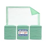 MILDPLUS Disposable Underpads 17"×24"(300pcs) Light Absorbent Bed Pads Small Chucks Pads for Kids, P