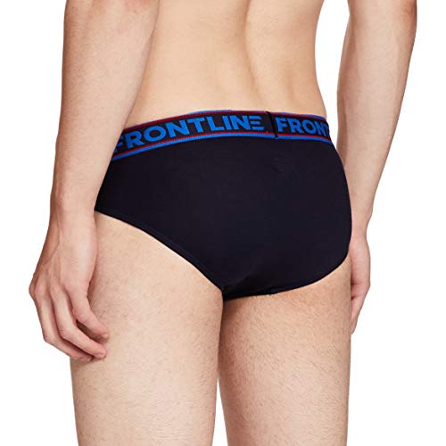 Image of Rupa Frontline Modern Solid Brief for Men, 100% Cotton Fabric, Outer Elastic, Pack of 5