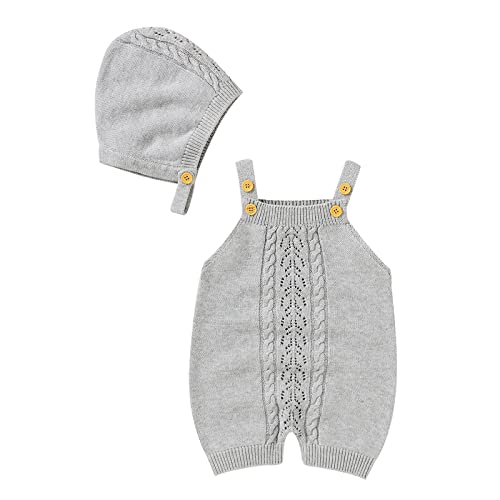 Girl Sweater Size 14 16 Romper Cotton Sleeveless Boy Girl Sweater Clothes Jumpsuit 1 with Hat Caps Outfits Set