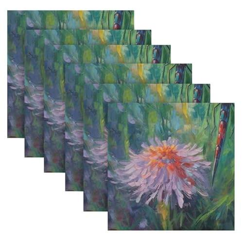Servilletas de tela multicolor 20x20 pulgadas pack x6 miniatura 2