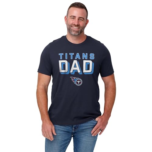 FOCO Tennessee Titans NFL Mens Team Dad Standard T-Shirt - Navy - M