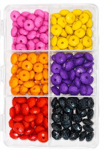 Image of eshoppee 200 gm 14MM Plastic Beads for Jewellery Making Kit Art and Crafts Materials for Necklace Bracelet Earring Making DIY Kit (12)
