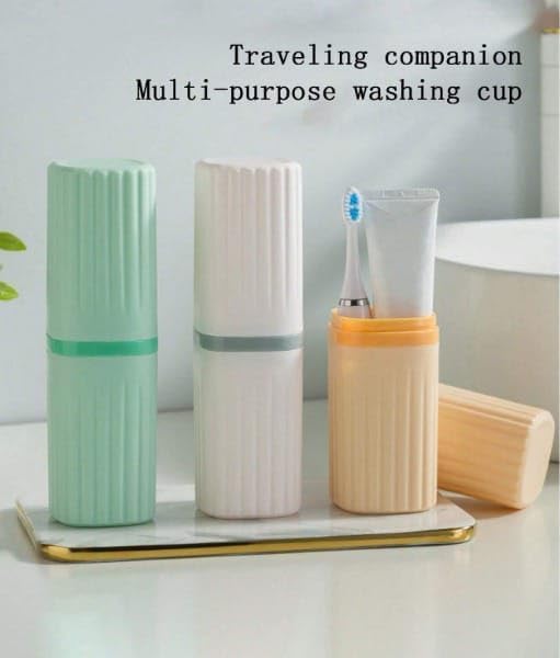 Image of ZUKU 1 pcs Tooth Brush Holder for Bathroom Toothbrush Cover Case Box Toothbrush Holder for Travel Essentials Travelling Accessories Travel Toothbrush Holder(Orange or Green)