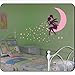 Adesivo Murale Fata Stelle Soffianti Adesivo Murale Decorazione Fata Vivaio Pvc Baby Room Sticker Cameretta Per Bambini Fata Sulla Luna Sticker