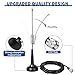 Bingfu 27MHz CB Radio Antenna PL259 & BNC Male Magnetic Base Compatible with Cobra Midland Uniden Maxon President Vehicle Car Truck Mobile Handheld CB Radio