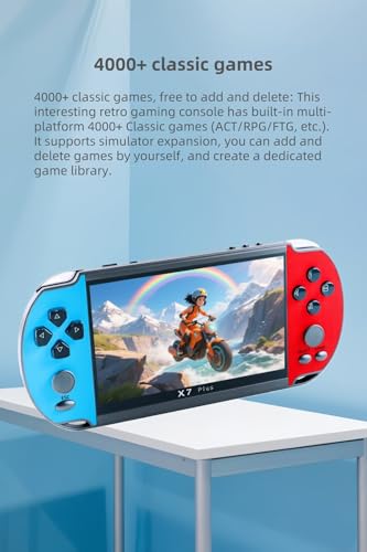 Console de Jeu rétro YHFITN avec écran IPS HD de 5,5 Pouces, Compatible avec Plusieurs émulateurs, Lecteur MP3/MP4 et Connexion TV, idéale pour Les Cadeaux d'anniversaire de Noël. (Blue) – Image 4