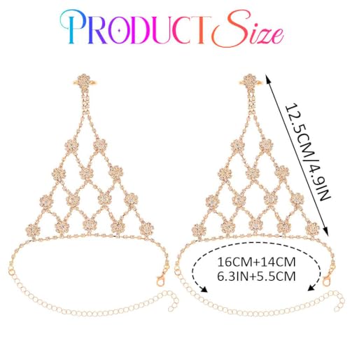 GORTIN Rhinestone Gloves Silver Fingerless Wedding Glove Crystal Glitter Gloves Prom Hand Accessories for Women4