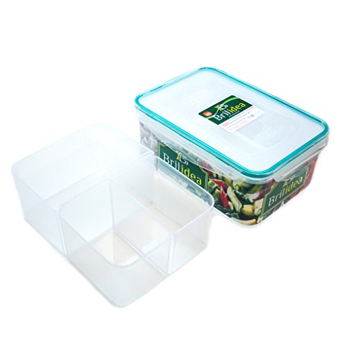 Bento Box Lunch Container with Dividers - Removable compartments, Airtight, Leak-proof, Fridge, Microwave and Dishwasher safe (78 oz)