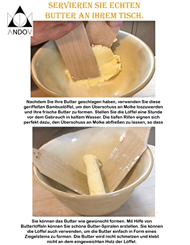 3-in-1 Manuelles Gnocchi & Garganelli-Set aus Bambus - Nudelbrett, Rollen & Butterformer - Traditionelle Pasta & Butterherstellung ohne Strom
