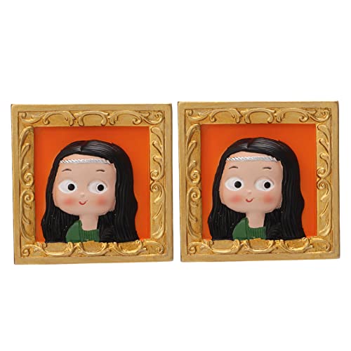 TZOXTLH 2 Piezas Imán para Nevera Grande 3D Personaje de Dibujos Animados Tridimensional Lindo Imán para Nevera Decoración para el Hogar y la Cocina