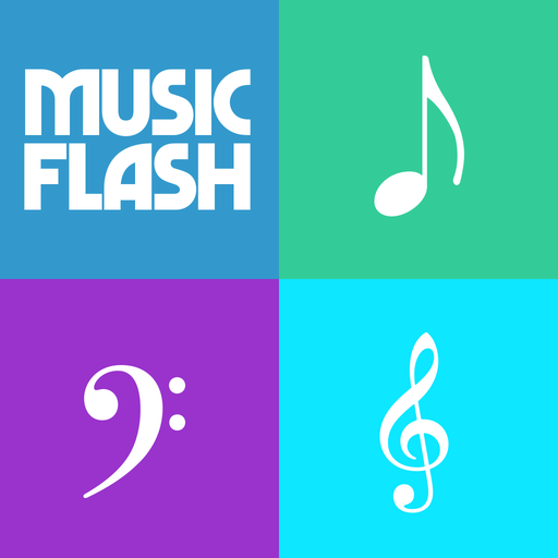 Flash note. Music flashcards.