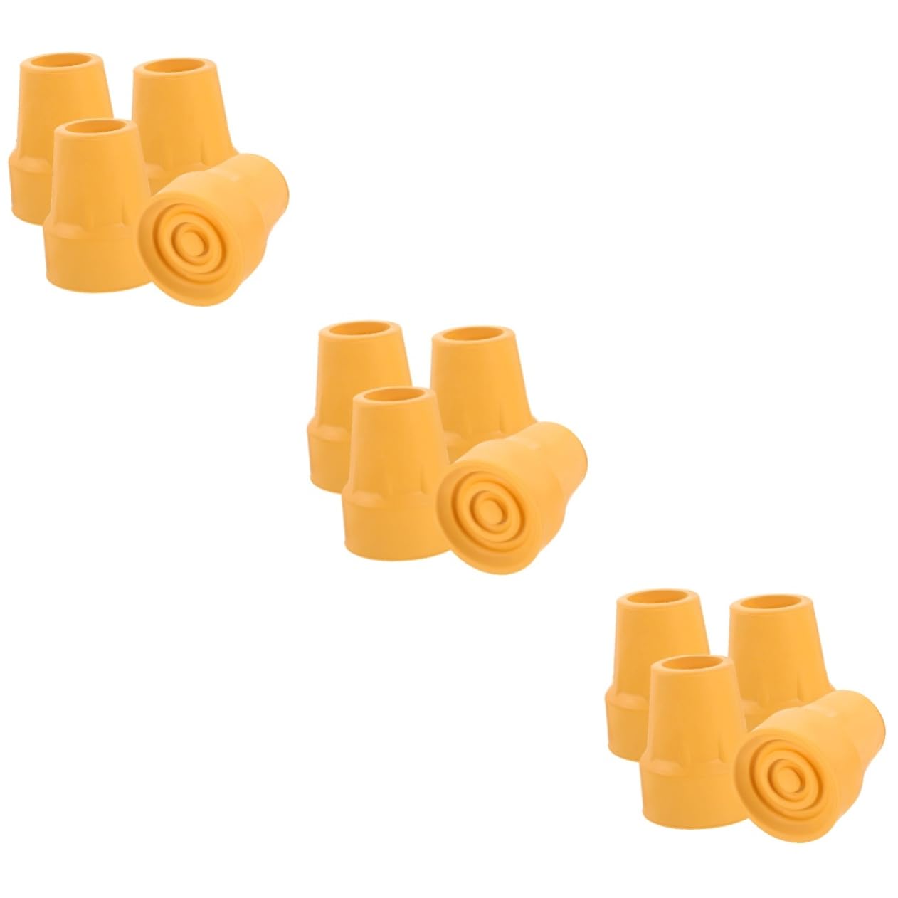 12pièces Embouts Antidérapants Pour Cannes Et Bâtons De Randonnée Accessoires De Protection Compatibles Majorité Modèles Installation Facile Et Sécurisée