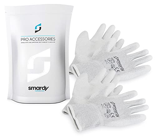 SMARDY 2 Pairs ESD Anti-Static Gloves, Touch Screen Compatible, S...