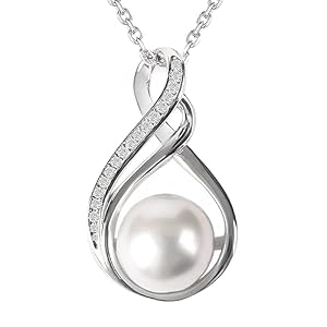 Gifts For Wife Wedding Anniversary – Mothers day gifts – AAA+ Real Pearl Necklaces For Women (18k Gold Plating 925 Sterling Silver) Mothers day necklace ideas Birthday Freshwater Pearl Necklace
