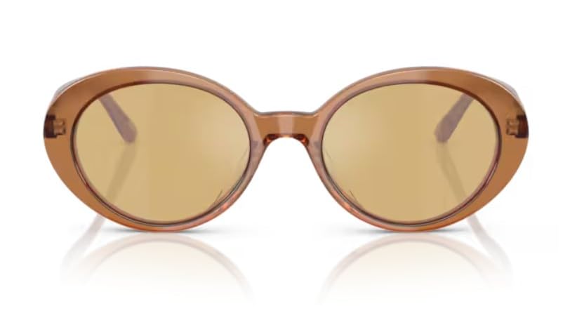 Oliver Peoples 0OV5565SU Lumar 17830F Carob/Yellow Oval Women's Sunglasses2