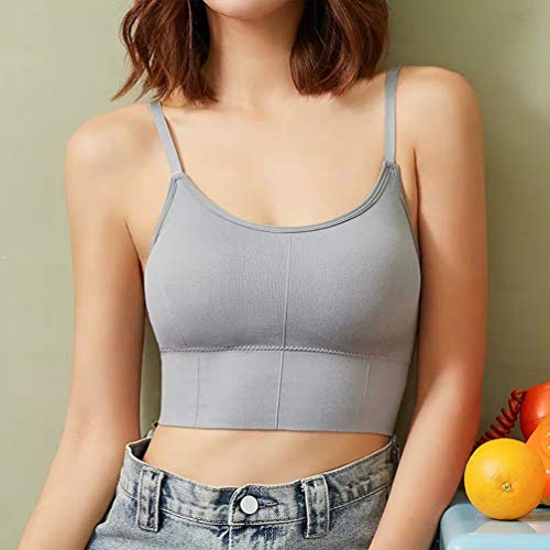 KesYOO 3 peças de sutiãs esportivos respiráveis com gola V e sutiã de fitness para mulheres e menina