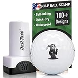 Ball Tatt - Golf Ball Stamp - Self-Inking Marker - Quick-Dry Permanent Marking Tool, No Leaks or Refills, Reusable & Waterproof Golfing Stamper - Ideal Gift for Golfers, Mom, Dads (The Grim Reaper)