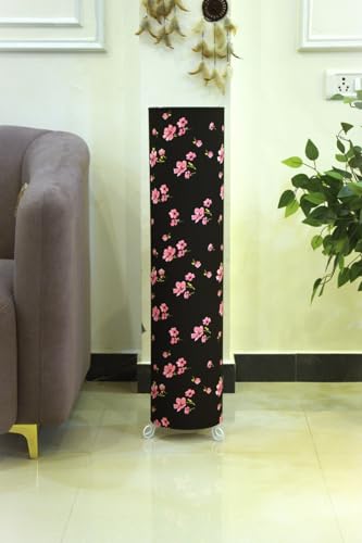 Image of Cotton Fabric Floor Lamp for Bedroom's Desk Lamp for LivingRoom, Bed Room, Office | Night Stand Dimmable Room Floor Lamp for Reading Corner Lamp (Black Printed)