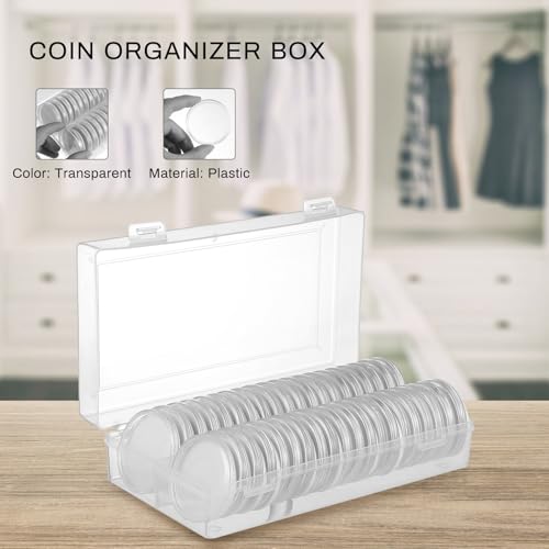 Cápsulas para monedas que evitan daños con juntas protectoras y caja de almacenamiento seguro 5