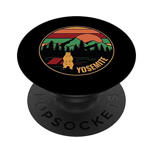 Yosemite - Tienda de campaña retro vintage PopSockets PopGrip Intercambiable