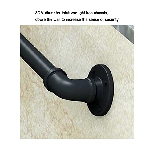Conduite d'eau pour rampe d'escalier en kit complet noir de 50 cm - 8