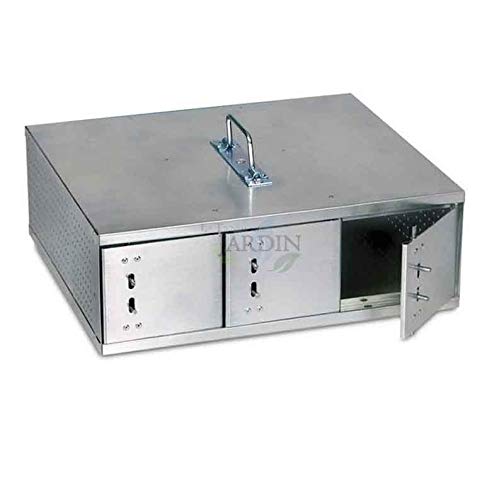 Suinga TRANSPORTIN para Hurones de Chapa galvanizada. con 3 departamentos