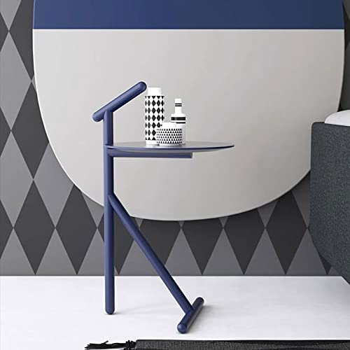 Petite basse table en métal bleu stable et durable pour canapé - 6