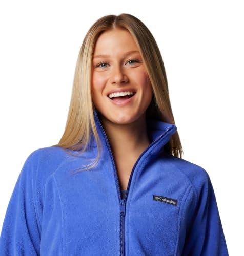 Columbia Benton Springs Damen-Fleecejacke mit durchgehendem Reißverschluss, Blau (Clematis Blue), XXL – Ansicht 5