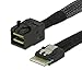 JSER Slimline SAS 4.0 SFF-8654 4i 38pin Host to HD Mini SAS 4i SFF-8643 36pin Target Cable 50cm PCIE4.0