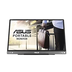 Asus 90Lm0381-B04170 Zenscreen Mb16Ace Portable Usb Monitor, 15.6″ Full Hd, Hybrid Signal Solution, Type-C, Flicker Free, Blue Light Filter, Anti-Glare Surface