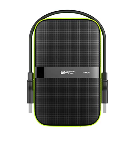 SP020TBPHDA60S3K Silicone Power Portable Hard Drive, 2 TB, 2.5 Inches, Supports USB3.0, IPX4, Waterproof, Shockproof, PS - Additional View