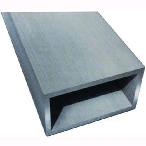 Tubo rettangolare alluminio argento barre mt. 2