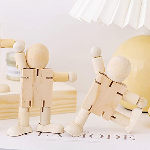 HEALLILY 2Pcs di Legno Persona Modelli di Figura