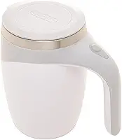 LYOR - Caneca Mixer de Aço Inox com Tampa Branca 440ml